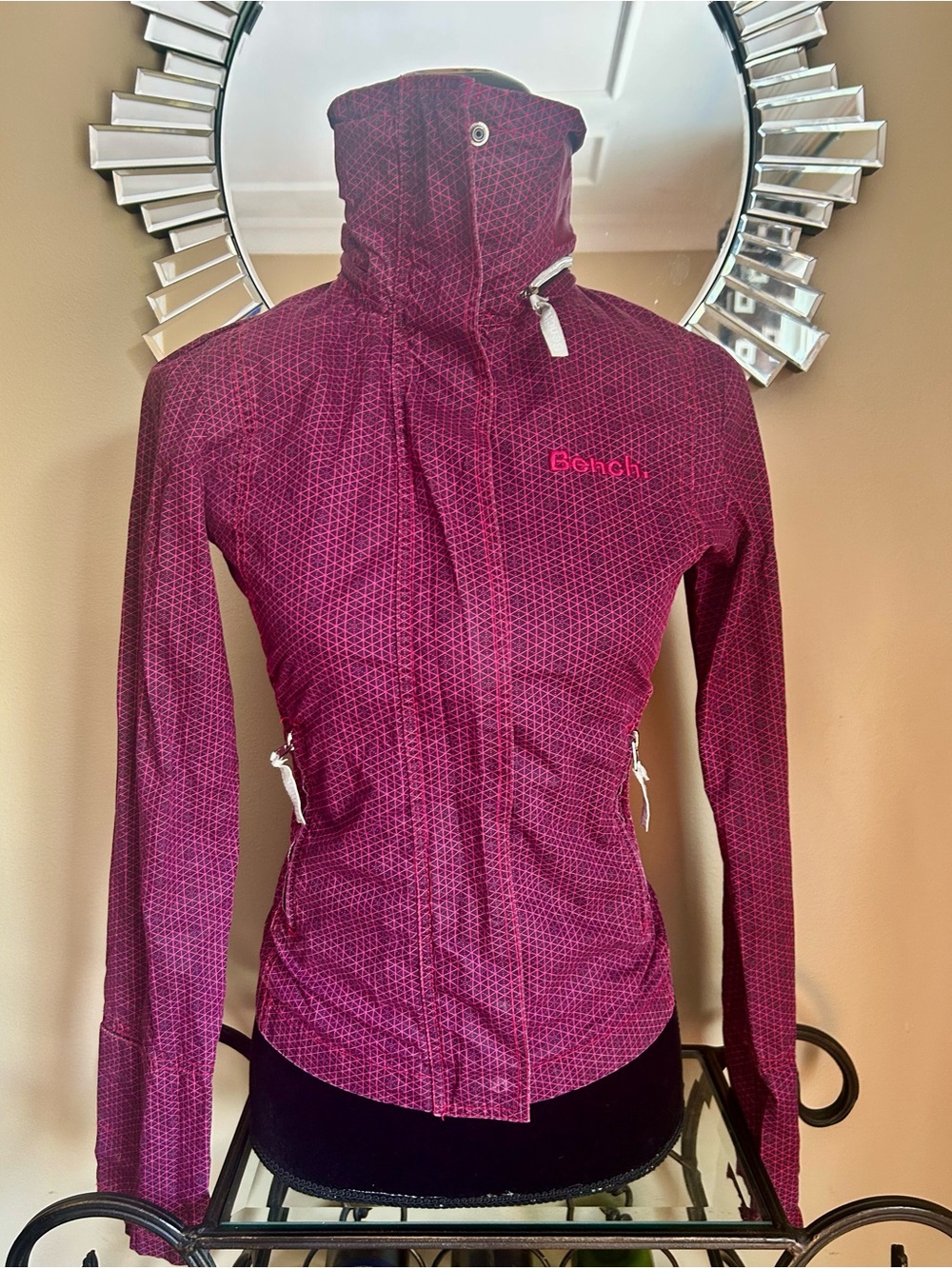 Bench Y2K Women’s Magenta Patterned Utility Jacket